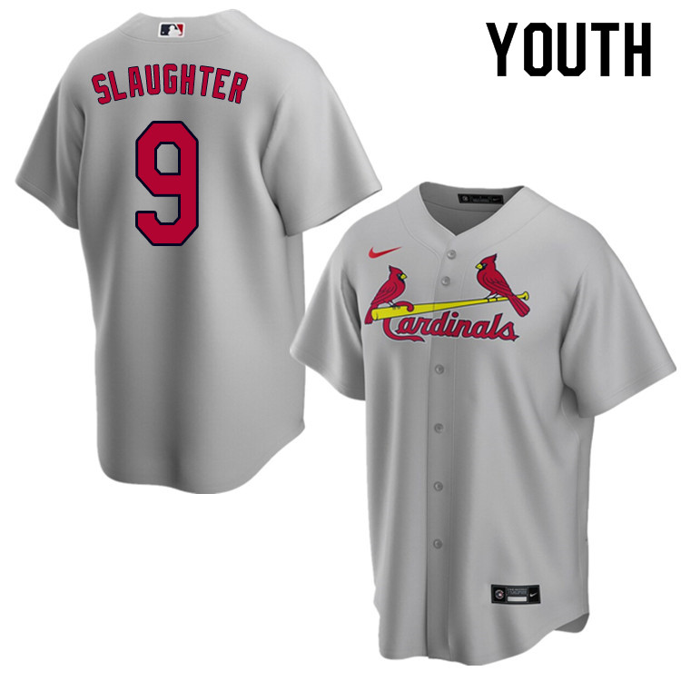 Nike Youth #9 Enos Slaughter St.Louis Cardinals Baseball Jerseys Sale-Gray
